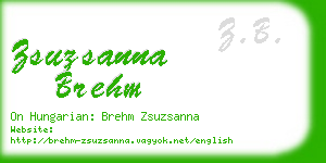 zsuzsanna brehm business card